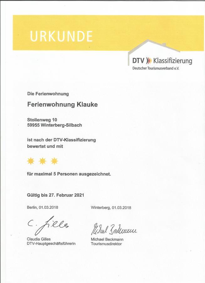 Ferienwohnung Klauke 温特贝格 外观 照片